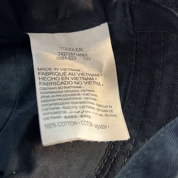 Jordan Toddler black embroidered bucket hat with strap NWOT - Picture 2 of 5